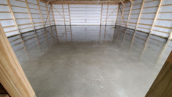 4,000 sq ft. Concrete Barn Floot