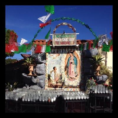 Exterior altar for Our Lady of Guadalupe