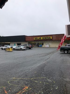 Dollar General View from Parking Lot