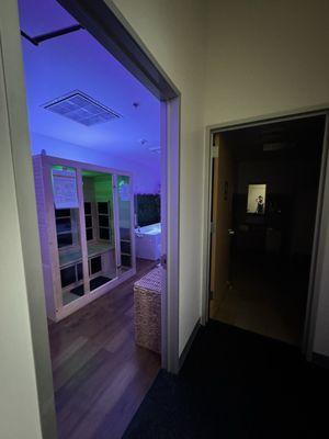 You can book the wellness room to use the cold plunge and infrared dry sauna for 30 mins each reservation