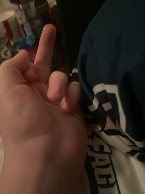 The middle finger