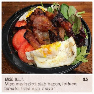 Miso BLT grain bowl