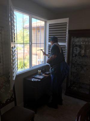 Interior window washing