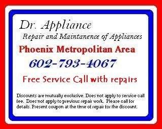 Refrigerator Repair Free service call with repair