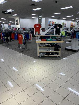 Clothing area at Kohl's in Wichita Falls, Texas.