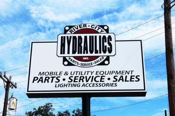 River City Hydraulics Sign