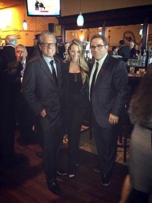 Richard M. Gabor, Ilyssa Florio, Daniel Marotta at a charity fundraiser.