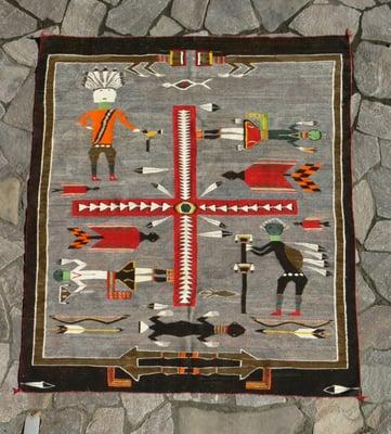 Navajo sand painting rug