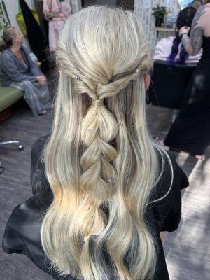 Bubble braids are perfect for weddings or prom!