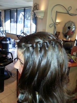 Waterfall braid