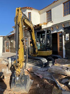 Concrete patio removal