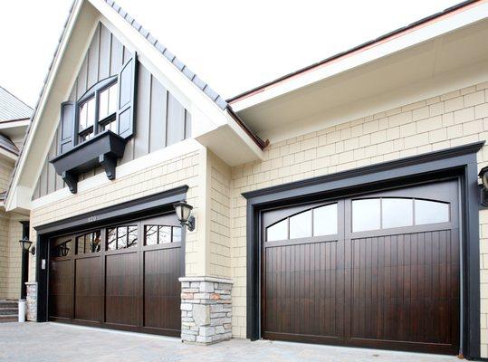 Custom CAMBEK Classics wood garage doors