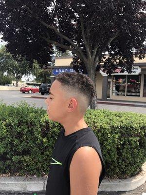 kids taper fade