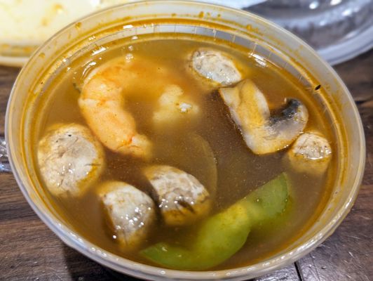 February 23, 2024; Thai Spicy Shrimp Soup (Part of L2 Lunch Special for $9.75).