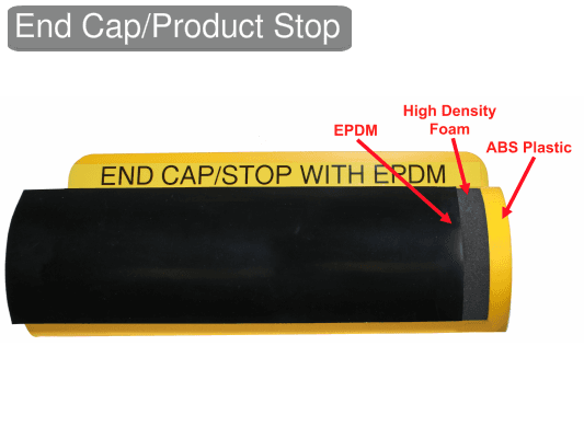 End Cap/Product Stop with Padding & EPDM