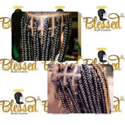 Box braids offered.