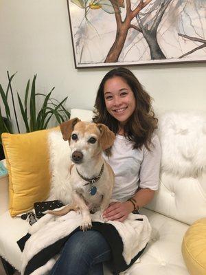 Fresh 'do + new furry friend!