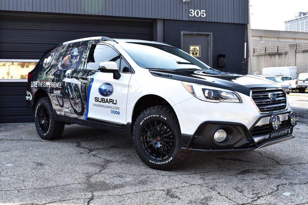 Silver Phoenix Design Designed and installed this  Vehicle Wrap for Wagner Subaru Event Promotional Vehicle