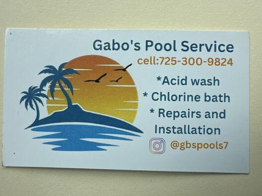 Gabos Pool service