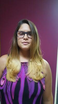 Cristle: Ultimate summer ombre!  She was very happy! By: Caroline Marinaccio