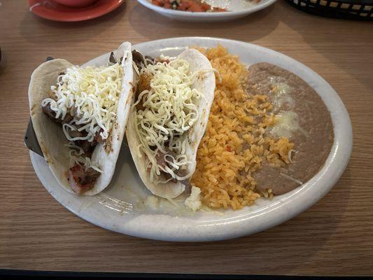 Steak tacos Hawaiian style