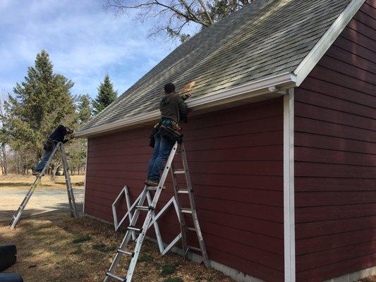 Working on a barn!