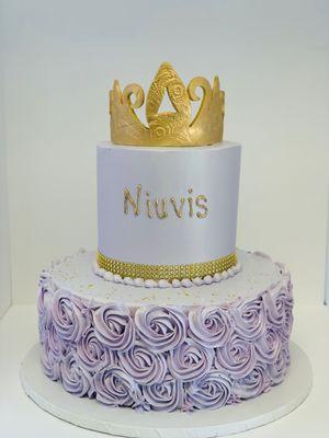 Purple Princess Birthday Cake