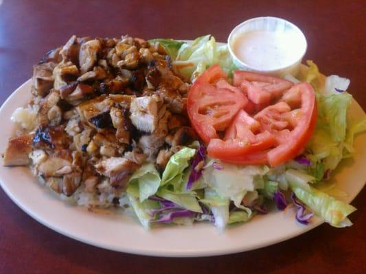 Terriaki chicken salad