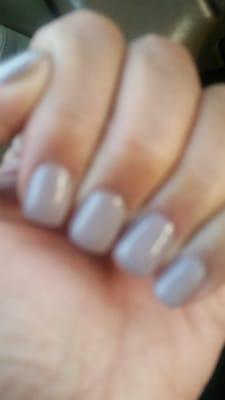 Gel nails with gel color