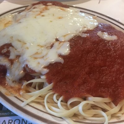 Chicken Parm with Linguine