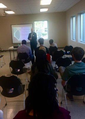 Providing helpful information and insight about Affordable Loan programs for new home buyers at local YMCA in Houston, TX