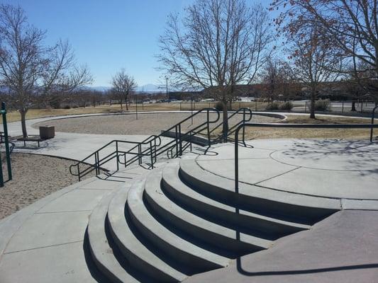 Gnarly skatable stairway