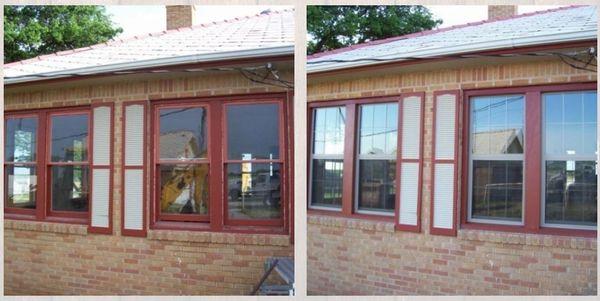 Before and After window replacement