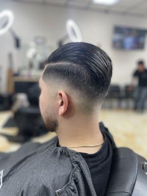 Undercut with skin razor fade