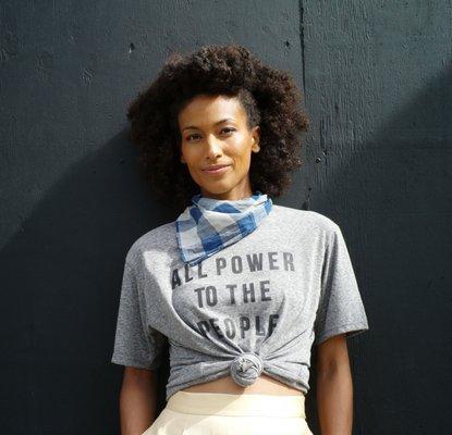 Our APTTP tee made in collaboration with the Dr. Huey P Newton Foundation.