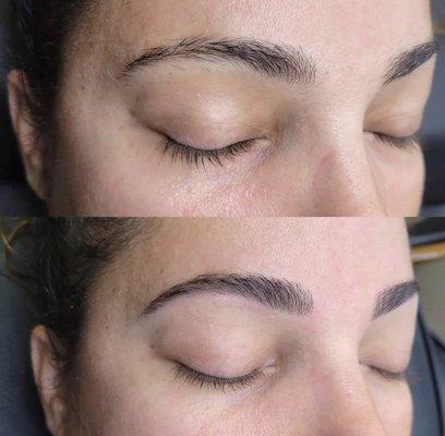 Eyebrow Tint & Thread with Cynthia. Perfect for defining your shape and cleaning up the brow.