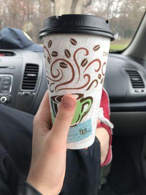 My mocha was satisfying enough shut up the grumpy morning jerk in me.