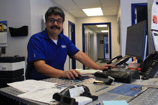 Luis works on front parch handling parts and sales for Volvo and other makes and models