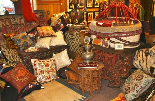 Cushions and Kyrgyz Yurt