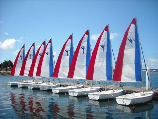 Sails we made for the Paradise Point resort on Mission Bay.