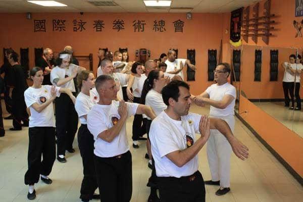 Grandmaster Leung Ting teaching Chum Kiu