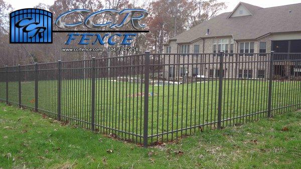 Aluminum Fencing at the Property line. 5ft tall Fence