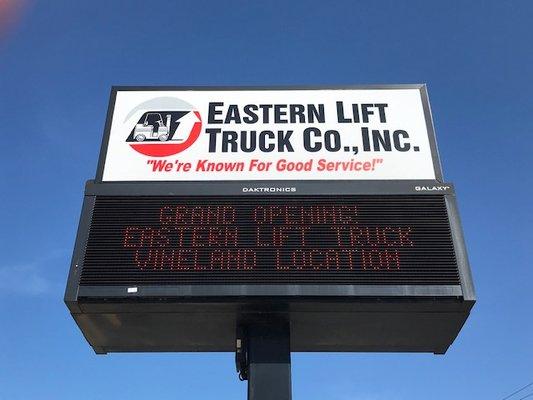 Eastern Lift Truck Co., Inc. moved from Franklinville to Vineland, NJ and into an expansive state-of-art facility in 2020.