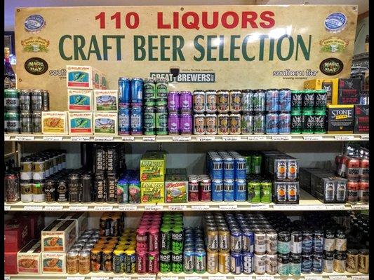 110 Liquors Craft Beer Selection