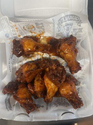 6 piece chicken Wings topped in our Boom Flavor