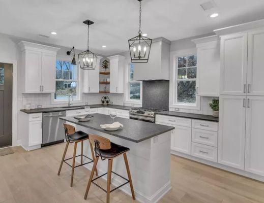 New construction home kitchen