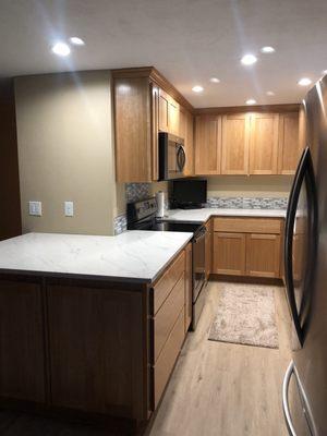 Kitchen expansion & remodel, replace flooring