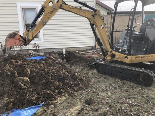 Sewer line replacement