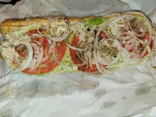 Tuna hoagie