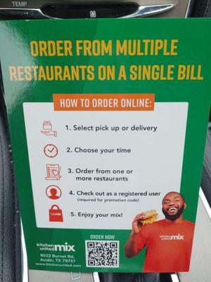 How to order your food.